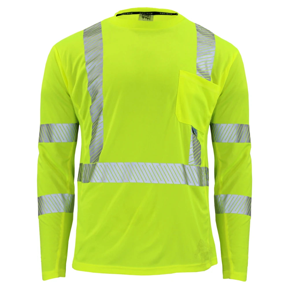 Arctic Radwear Class 3 HiVis Segmented Long Sleeve Cooling Safety T-Shirt